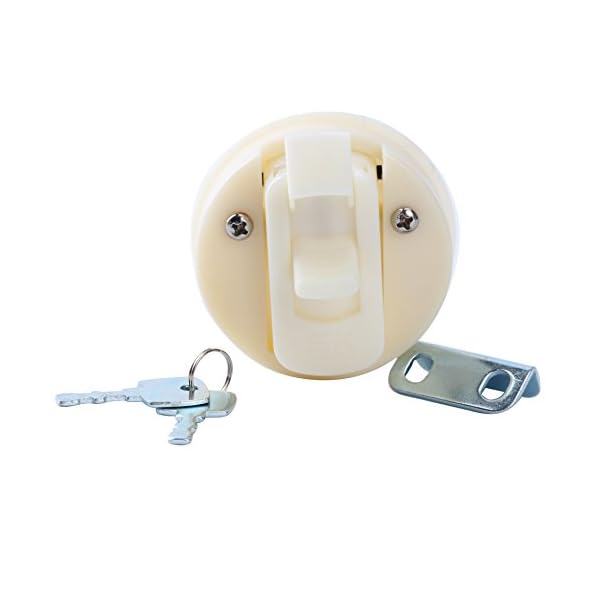 Amarine-made-White-2-Flush-Pull-Slam-Latch-for-Boat-Deck-Hatch-14-Door-Locking-Style