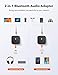 TaoTronics Bluetooth 5.0 Transmitter Receiver with Codec Display, aptX Low Latency Wireless Audio Adapter for TV Home Audio System (3.5mm AUX, RCA, SPDIF in/Out) Dual Link, 24hrs Play Timethumb 1