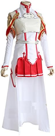 YLMBMEI Girl's Cosplay Japanese Anime Fairy Queen Cool Combat Suit Dress,Asian Size M:Bust 86cm(33.9in),White