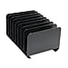 MMF Industries STEELMASTER Vertical File Organizer | 8 Sections | Black Color | Scratch & Chip-Resistant Finish | Durable Metal Steel Construction | Desktop File Organizer