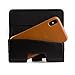 [Gorilla Clip] CASE123 MPS MK II TLS Genuine Leather Horizontal Oversized Swivel Belt Clip Holster for Apple iPhone X for use with Apple Leather Case or TPU Covers - Black Cowhide