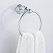 AUSWIND Chrome Towel Ring Clear Crystal Glass Wall Mounted Bathroom Accessories WT