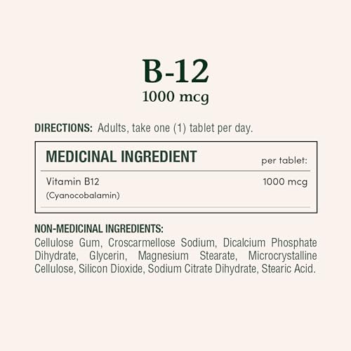 NATURE'S BOUNTY Vitamin B-12, 1000 mcg, Helps Energy Metabolism, Tablets, 57.7 g