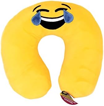 QSHOP Emoji FaceTravel Pillow Comfort Neck Pillow U-neck Expression Pillow 11x10IN USA (Laugh to Tear)