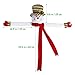 Unomor Christmas Tree Topper Snowman Hugger-Non-Woven Fabric Assorted Colors, 33.46 X 37.79 X 3.93 Inches, Perfect for Holiday Home Decor, Family Gatherings, and DIY Outdoor Decorations