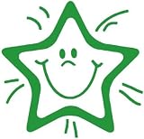Stamper Solutions SuperStickers Smiley Star Pre Inked Stamper Green Brand New view 3