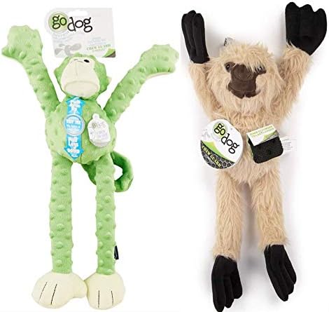 green monkey dog toy