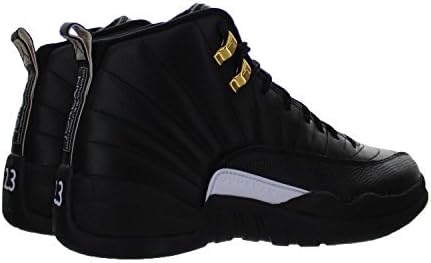 Air 12 Retro Men Basketball Running Sneakers Metallic Gold Leather Athletic Shoes For Men Black