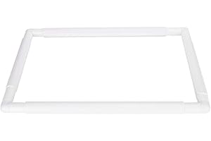 Embroidery Frame Square Rectangle Plastic Clip Frame for Embroidery Cross Stitch Quilting Sewing Tool(43.1 x 27.9cm)