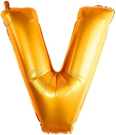 Gold "V" Oversized 40 Inch Decorations Dazzling Balloons
