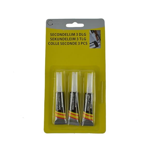 Sekundenkleber 3 tlg. 3g Schnellkleber Klebstoff Flüssigkleber Alleskleber