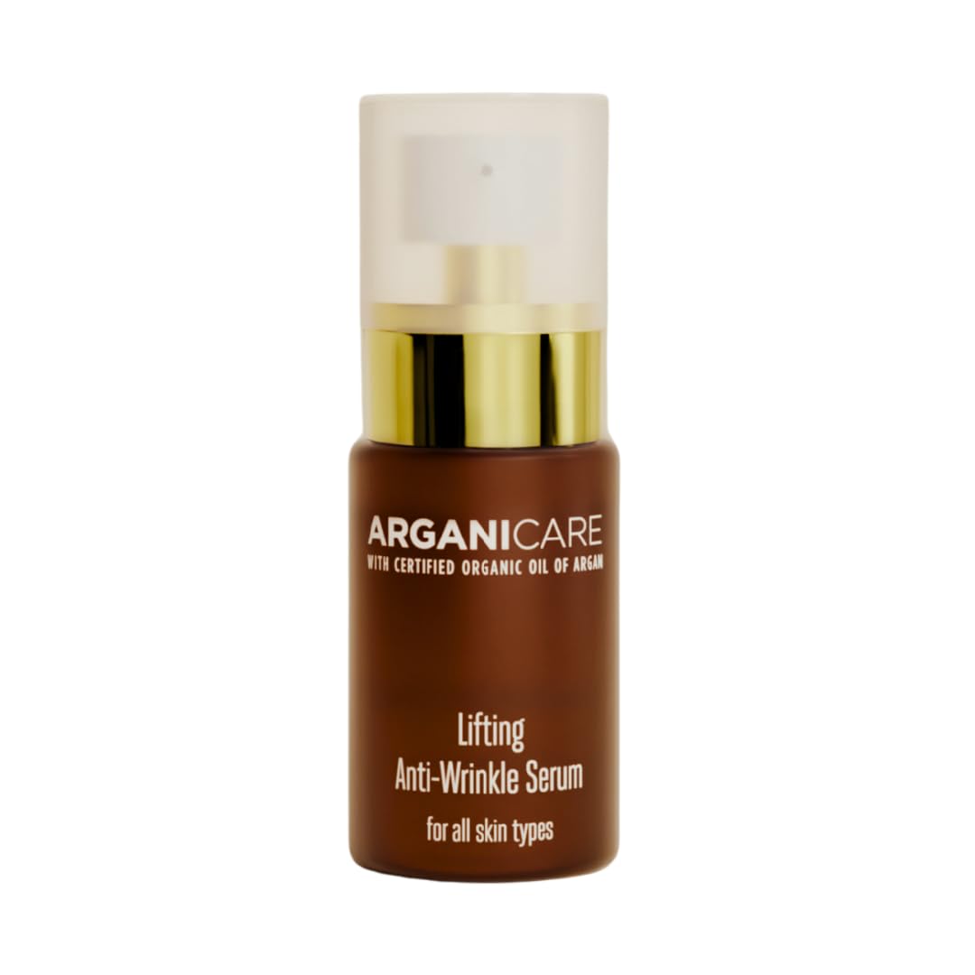 Arganicare | Lifting Anti-Wrinkle Serum with Argan Oil & Hyaluronic Acid | Firming & Toning Face Serum | All Skin Types | 30 ml