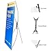 TheDisplayDeal Premium Adjustable Banner Stand fits Banner sizes from 23