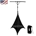 SKRIMS Super Flexible Speaker Stand Stretch Cover, Triple Sided DJ Scrim, Spandex Tripod Skirt with 3-Sides, Includes Travel Bag, Black