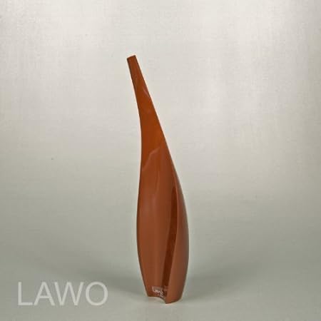 Lawo 104250 Lacquer Design Vase Tania Brown Art Deco Paint Vase