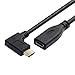 JSER 90 Degree Right Angled USB-C USB 3.1 Type C Male to Female Extension Data Cable for Macbook Tablet 20cm JSER