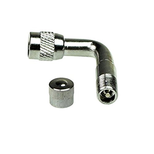 WINOMO 2Pcs Air Tyre Valve 90 Degree Schrader Valve Stem with Extension