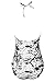 CUPSHE Women's Printing Lace up Halter Padding Halter One-Piece Swimsuit
