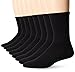 Under Armour Men's Charged Cotton 2.0 Crew Socks (8 Pack), Large, Black