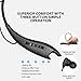 Mpow Jaws Gen5 Bluetooth Headphones V5.0 Bluetooth Neckband Headset, 18H Playtime, Bluetooth Magnetic Earphones W/Call Vibrate & CVC 6.0 Noise Cancelling Mic, Wireless Neckband, Black