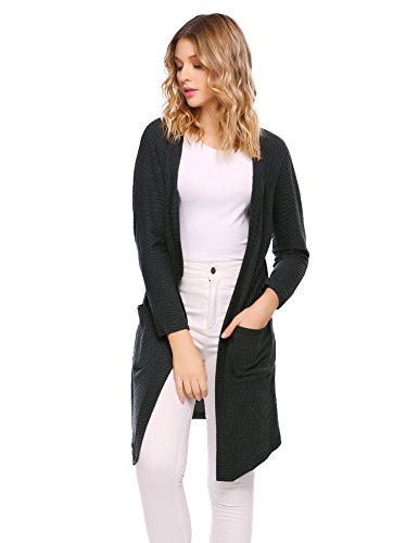Mofavor Womens Sweaters Coat Open Front Long Sleeve Knit Cardigans Sweater With Pockets Mofavor Womens Sweaters Coat Open Front Long Sleeve Knit Cardigans Sweater With Pockets