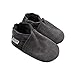 Mejale Baby Infant Toddler Shoes Anti-slip Soft Soled Suede Leather Moccasins Pre-walker(18-24 months,grey)