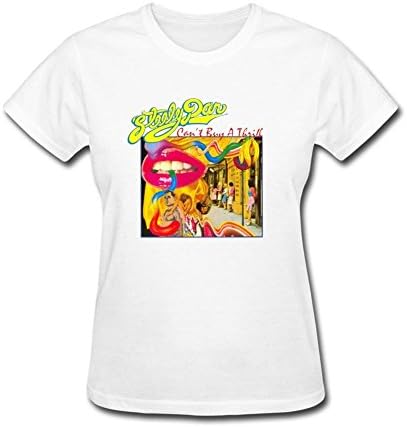 YLINTS Women's Steely Dan Can't Buy A Thrill T-shirt Size XXL White