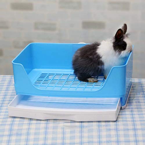 Hamiledyi Rabbit Cage Litter Box with Drawer Large Toilet Trainer Potty