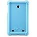 LG G Pad 7.0 Case - Poetic LG G Pad 7.0 Case [Turtle Skin Series] - [Corner/Bumper Protection] [Grip] [Sound-Amplification] Protective Silicone Case for LG G Pad 7.0 Blue (3 Year Manufacturer Warranty From Poetic)