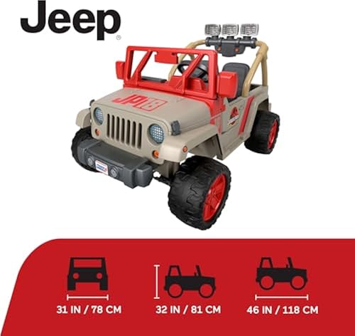 jeep wrangler jurassic world dino racer power wheels