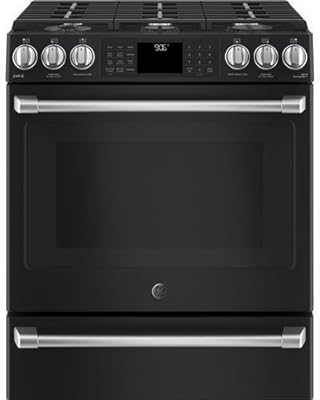 Cafe CGS986EELDS 30 Slide-in Gas Range, Black Slate