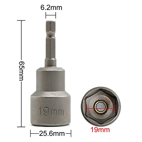 image for AUOON Electronic Quickly Change Magnetic Nut Seter He-Shank Socket Ada