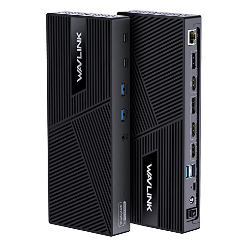 WAVLINK Dock 15-en-1 USB-C, charge 100W, 1x HDMI 4K, 2x HDMI/DP, 2x USB-C, 4x USB-A, GbE, audio, compatible New MacBook Neo/Dell/Asus