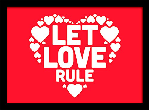 Pyramid Generic Let Love Rule 30 x 40cm Memorabilia