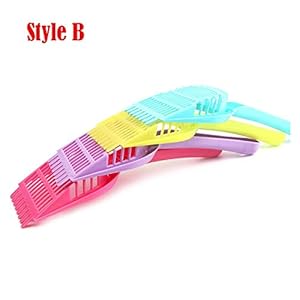 PENVEAT - Lettiera per animali domestici, in plastica, per animali domestici, gatti, pala per la pulizia dei rifiuti…