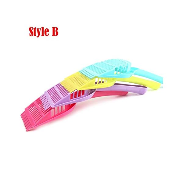 PENVEAT - Lettiera per animali domestici, in plastica, per animali domestici, gatti, pala per la pulizia dei rifiuti…