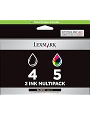 Lexmark 18C2255 4 & 5 X2690 X4690 X5690 Z2390 Z2490 Ink Cartridge (Black Color, 2-Pack) in Retail Packaging