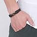 Heart of Charms Cross/Infinity/Anchor Mens Bracelets Copper Alloy Vintage Braided Handmade Leather Bracelets Wristband Rope Wrap (Infinity)