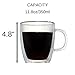 CoastLine Insulated Double Wall Glass Irish Coffee Mug Set | Condensation Free for Cold Brew & Drinks with Ice | 11.8 Ounces Each | Durable & Dishwasher Safe | Tumbler Glasses Keeps Beverage Hot