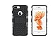 Xbows iPhone 7 Plus Case, [Rugged Wave] Slim Durable Protective Shockproof Case Built-in Kickstand for Apple iPhone 7 Plus (Black)