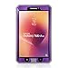Fintie Shockproof Case for Samsung Galaxy Tab A 8.0 2017 Model T380/T385, Rugged Unibody Dual Layer Hybrid Full Protective Cover w/Built-in Screen Protector for Galaxy Tab A 8.0 2017 Release, Purple