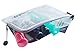 4 Pack Organizer Storage Packing Bags by GoToBag - Clear Water Resistant Solid Reinforced PVC Mesh Plastic with Zipper Closure - for Travel, Office, School, Arts and Craft, Purse, Cables, All-Purpose