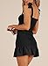 Women's Bohemian Cami Crop Top with High Waist Bodycon Skirt Two Piece Outfit Dress Suit Set Black