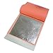 Slofoodgroup Edible Silver Transfer Sheets Lightly Attached (25 Page Count of Transfer Leaf Sheets of Pure Silver) 9.5 cm by 9.5 cm Sheets