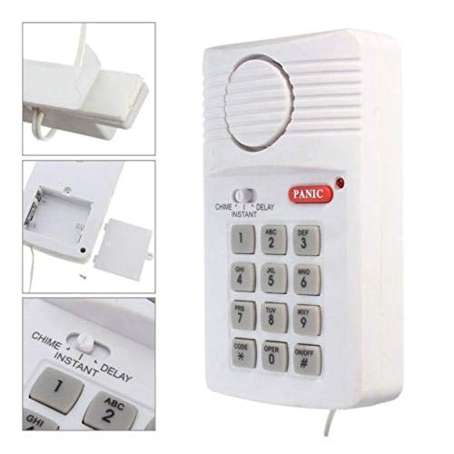 Morrivoe Wireless Security Keypad Alarm System with Panic Button Shed Garage Caravan Door Wireless Door Alarm - Thumbnail 5