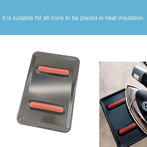 NentMent 2 Pack Ironing Board Iron Rest Replacement Hot Iron Rest Pad Metal Heat Resistant Steam Iron Rest Plate Mat Stand for Iron Steamer Classic Dry Iron Full Size Iron Board