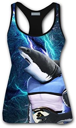 Funny Football Shark Harness Vest for Womens