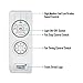 Fnado F2-U [Learning Code] 3-in-1 Universal Ceiling Fan Lamp Remote Controller Kit & Timing Wireless Remote Control For Hunter/Harbor Breeze/Westinghouse/Honeywell/Other Ceiling Fan