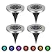 MIXBIRLY Solar Garden Lights Outdoor Green Powered Ground Illumination for Patio Lawn and Front Yard (Color Changing Ground)