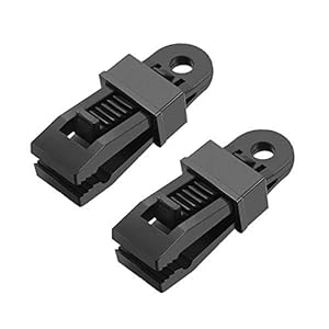Wohlstand 10 stuks dekzeil clips, Tarp clips klemmen, kunststof Tarp Clips, luifel klem set Instant Clip tent…